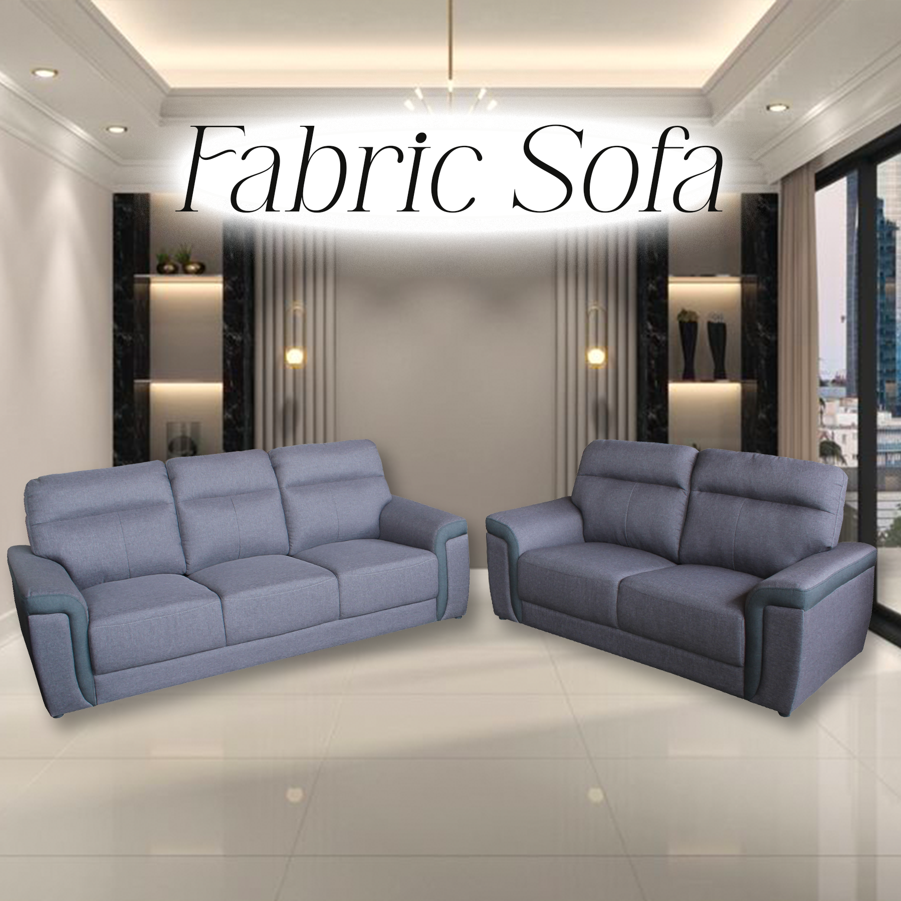 3000 WEGO FABRIC SOFA (2S+3S)